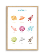 Outer Space | Colours Art Print-PRINT-Olive et Oriel-Olive et Oriel-A5 | 5.8" x 8.3" | 14.8 x 21cm-Oak-With White Border-Buy-Australian-Art-Prints-Online-with-Olive-et-Oriel-Your-Artwork-Specialists-Austrailia-Decorate-With-Coastal-Photo-Wall-Art-Prints-From-Our-Beach-House-Artwork-Collection-Fine-Poster-and-Framed-Artwork