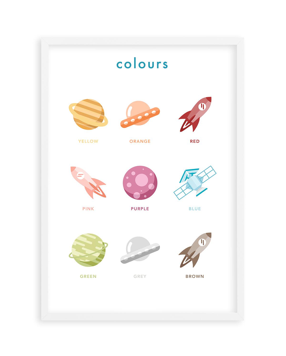 Outer Space | Colours Art Print-PRINT-Olive et Oriel-Olive et Oriel-A5 | 5.8" x 8.3" | 14.8 x 21cm-White-With White Border-Buy-Australian-Art-Prints-Online-with-Olive-et-Oriel-Your-Artwork-Specialists-Austrailia-Decorate-With-Coastal-Photo-Wall-Art-Prints-From-Our-Beach-House-Artwork-Collection-Fine-Poster-and-Framed-Artwork