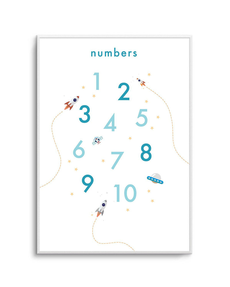 Outer Space | Numbers Art Print-PRINT-Olive et Oriel-Olive et Oriel-A5 | 5.8" x 8.3" | 14.8 x 21cm-Unframed Art Print-With White Border-Buy-Australian-Art-Prints-Online-with-Olive-et-Oriel-Your-Artwork-Specialists-Austrailia-Decorate-With-Coastal-Photo-Wall-Art-Prints-From-Our-Beach-House-Artwork-Collection-Fine-Poster-and-Framed-Artwork