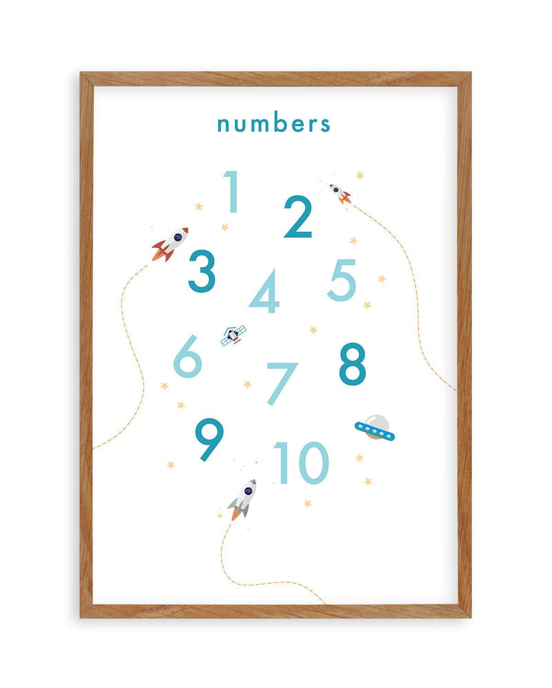 Outer Space | Numbers Art Print-PRINT-Olive et Oriel-Olive et Oriel-50x70 cm | 19.6" x 27.5"-Walnut-With White Border-Buy-Australian-Art-Prints-Online-with-Olive-et-Oriel-Your-Artwork-Specialists-Austrailia-Decorate-With-Coastal-Photo-Wall-Art-Prints-From-Our-Beach-House-Artwork-Collection-Fine-Poster-and-Framed-Artwork