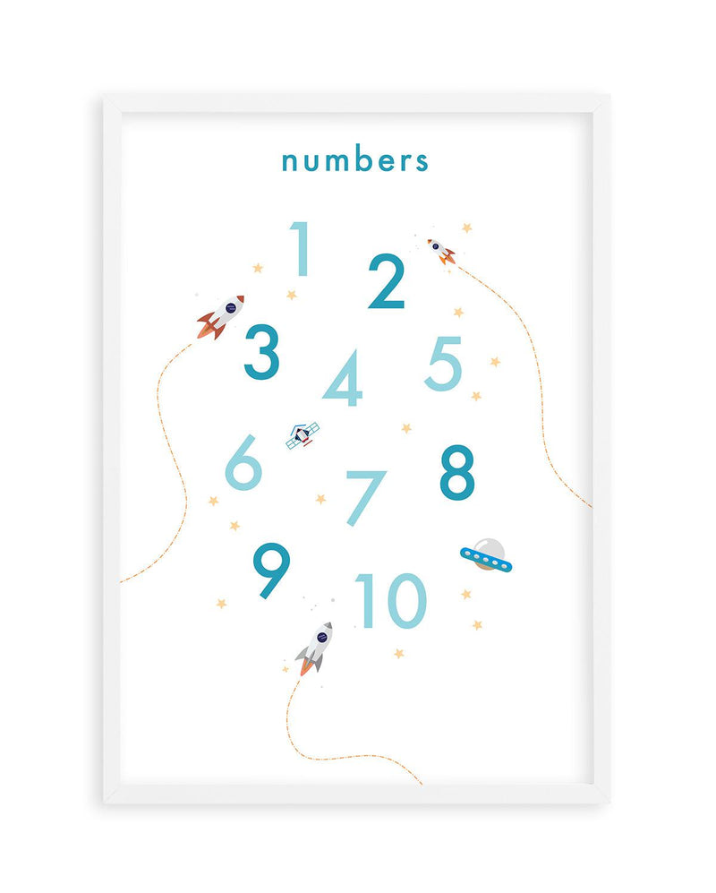 Outer Space | Numbers Art Print-PRINT-Olive et Oriel-Olive et Oriel-A5 | 5.8" x 8.3" | 14.8 x 21cm-White-With White Border-Buy-Australian-Art-Prints-Online-with-Olive-et-Oriel-Your-Artwork-Specialists-Austrailia-Decorate-With-Coastal-Photo-Wall-Art-Prints-From-Our-Beach-House-Artwork-Collection-Fine-Poster-and-Framed-Artwork