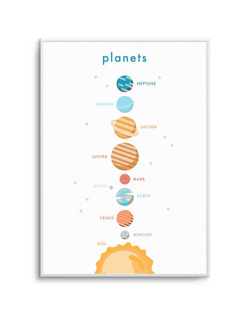 Outer Space | Planets Art Print-PRINT-Olive et Oriel-Olive et Oriel-A5 | 5.8" x 8.3" | 14.8 x 21cm-Unframed Art Print-With White Border-Buy-Australian-Art-Prints-Online-with-Olive-et-Oriel-Your-Artwork-Specialists-Austrailia-Decorate-With-Coastal-Photo-Wall-Art-Prints-From-Our-Beach-House-Artwork-Collection-Fine-Poster-and-Framed-Artwork