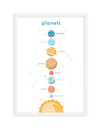 Outer Space | Planets Art Print-PRINT-Olive et Oriel-Olive et Oriel-A5 | 5.8" x 8.3" | 14.8 x 21cm-White-With White Border-Buy-Australian-Art-Prints-Online-with-Olive-et-Oriel-Your-Artwork-Specialists-Austrailia-Decorate-With-Coastal-Photo-Wall-Art-Prints-From-Our-Beach-House-Artwork-Collection-Fine-Poster-and-Framed-Artwork