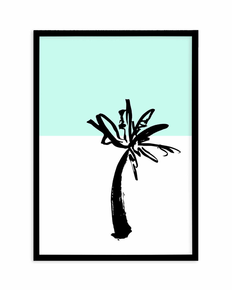 Pop Art Palm Tree Art Print-PRINT-Olive et Oriel-Olive et Oriel-A4 | 8.3" x 11.7" | 21 x 29.7cm-Black-With White Border-Buy-Australian-Art-Prints-Online-with-Olive-et-Oriel-Your-Artwork-Specialists-Austrailia-Decorate-With-Coastal-Photo-Wall-Art-Prints-From-Our-Beach-House-Artwork-Collection-Fine-Poster-and-Framed-Artwork