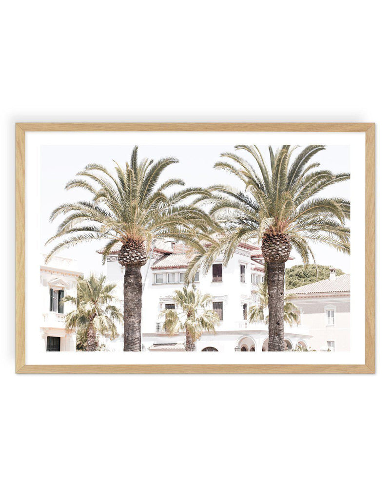 Palm Paradise Art Print-PRINT-Olive et Oriel-Olive et Oriel-A4 | 8.3" x 11.7" | 21 x 29.7cm-Oak-With White Border-Buy-Australian-Art-Prints-Online-with-Olive-et-Oriel-Your-Artwork-Specialists-Austrailia-Decorate-With-Coastal-Photo-Wall-Art-Prints-From-Our-Beach-House-Artwork-Collection-Fine-Poster-and-Framed-Artwork