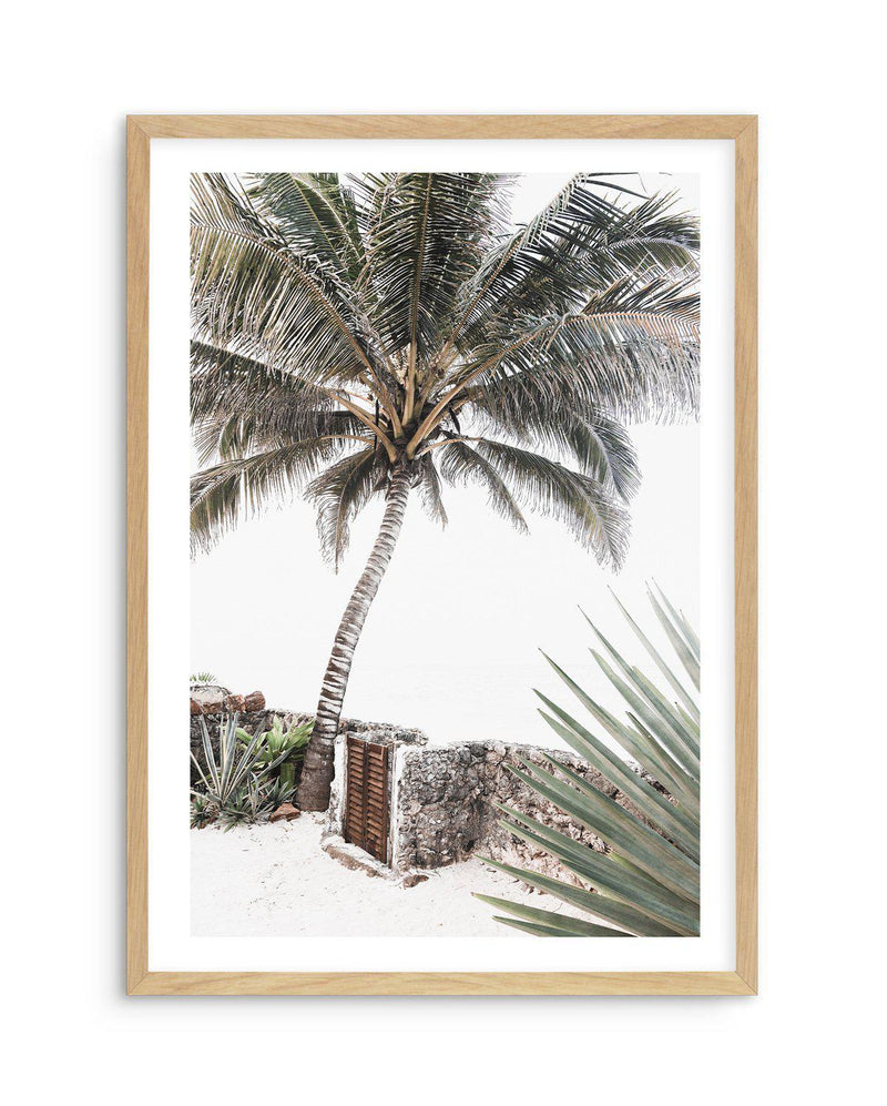 Palm Resort Art Print-PRINT-Olive et Oriel-Olive et Oriel-A4 | 8.3" x 11.7" | 21 x 29.7cm-Oak-With White Border-Buy-Australian-Art-Prints-Online-with-Olive-et-Oriel-Your-Artwork-Specialists-Austrailia-Decorate-With-Coastal-Photo-Wall-Art-Prints-From-Our-Beach-House-Artwork-Collection-Fine-Poster-and-Framed-Artwork