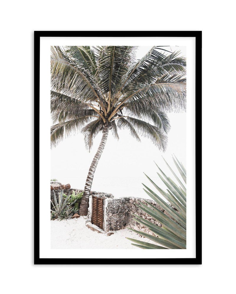 Palm Resort Art Print-PRINT-Olive et Oriel-Olive et Oriel-A4 | 8.3" x 11.7" | 21 x 29.7cm-Black-With White Border-Buy-Australian-Art-Prints-Online-with-Olive-et-Oriel-Your-Artwork-Specialists-Austrailia-Decorate-With-Coastal-Photo-Wall-Art-Prints-From-Our-Beach-House-Artwork-Collection-Fine-Poster-and-Framed-Artwork