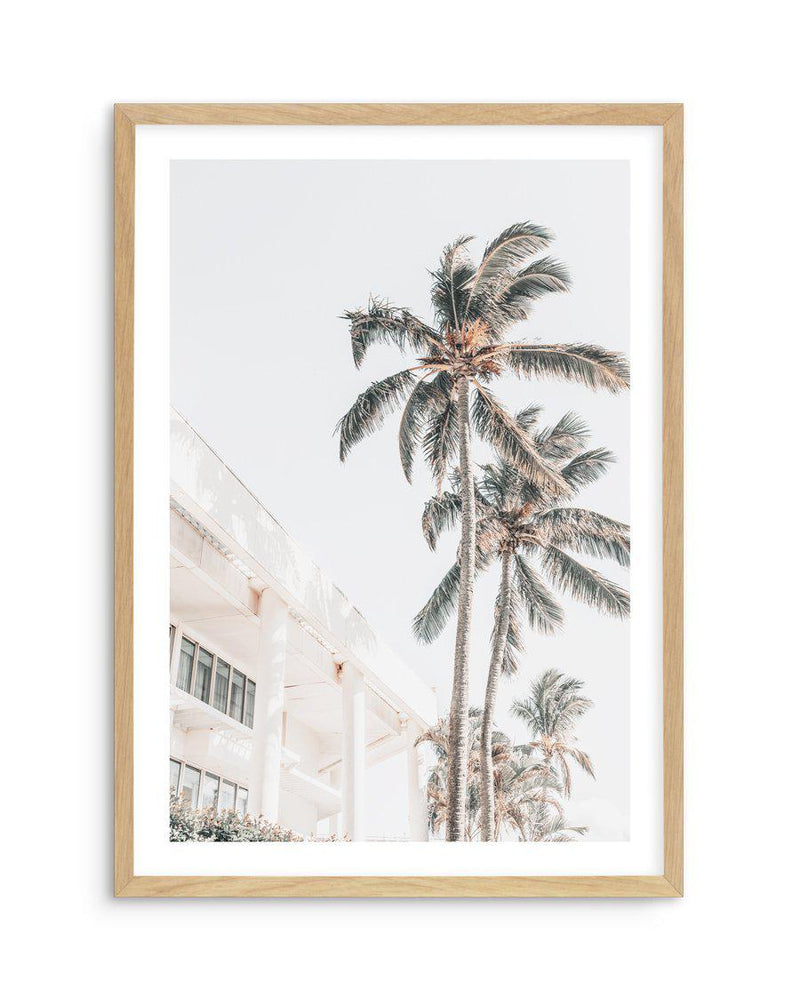 Palm Resort II Art Print-PRINT-Olive et Oriel-Olive et Oriel-A4 | 8.3" x 11.7" | 21 x 29.7cm-Oak-With White Border-Buy-Australian-Art-Prints-Online-with-Olive-et-Oriel-Your-Artwork-Specialists-Austrailia-Decorate-With-Coastal-Photo-Wall-Art-Prints-From-Our-Beach-House-Artwork-Collection-Fine-Poster-and-Framed-Artwork