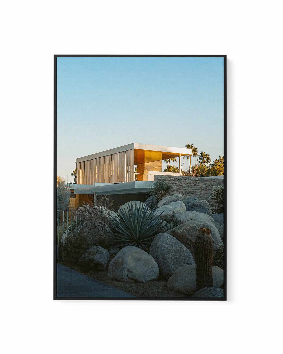 Palm Springs Condo by Finn Skagn | Framed Canvas Art Print