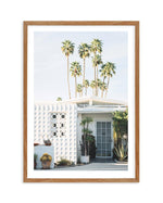 SHOP Palm Springs Dreaming II House Photo Art Print Framed: Oak, White ...