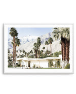 Palm Springs House Art Print-PRINT-Olive et Oriel-Olive et Oriel-A4 | 8.3" x 11.7" | 21 x 29.7cm-Unframed Art Print-With White Border-Buy-Australian-Art-Prints-Online-with-Olive-et-Oriel-Your-Artwork-Specialists-Austrailia-Decorate-With-Coastal-Photo-Wall-Art-Prints-From-Our-Beach-House-Artwork-Collection-Fine-Poster-and-Framed-Artwork