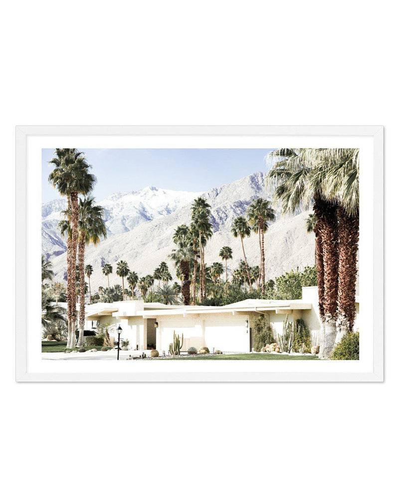 Palm Springs House Art Print-PRINT-Olive et Oriel-Olive et Oriel-A4 | 8.3" x 11.7" | 21 x 29.7cm-White-With White Border-Buy-Australian-Art-Prints-Online-with-Olive-et-Oriel-Your-Artwork-Specialists-Austrailia-Decorate-With-Coastal-Photo-Wall-Art-Prints-From-Our-Beach-House-Artwork-Collection-Fine-Poster-and-Framed-Artwork
