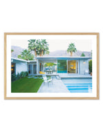 Palm Springs Poolside Art Print-PRINT-Olive et Oriel-Olive et Oriel-A5 | 5.8" x 8.3" | 14.8 x 21cm-Oak-With White Border-Buy-Australian-Art-Prints-Online-with-Olive-et-Oriel-Your-Artwork-Specialists-Austrailia-Decorate-With-Coastal-Photo-Wall-Art-Prints-From-Our-Beach-House-Artwork-Collection-Fine-Poster-and-Framed-Artwork