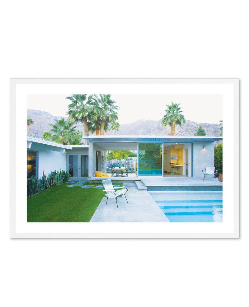 Palm Springs Poolside Art Print-PRINT-Olive et Oriel-Olive et Oriel-A5 | 5.8" x 8.3" | 14.8 x 21cm-White-With White Border-Buy-Australian-Art-Prints-Online-with-Olive-et-Oriel-Your-Artwork-Specialists-Austrailia-Decorate-With-Coastal-Photo-Wall-Art-Prints-From-Our-Beach-House-Artwork-Collection-Fine-Poster-and-Framed-Artwork