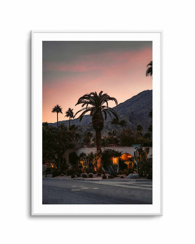 Palm Springs Sunsets by Finn Skagn Art Print