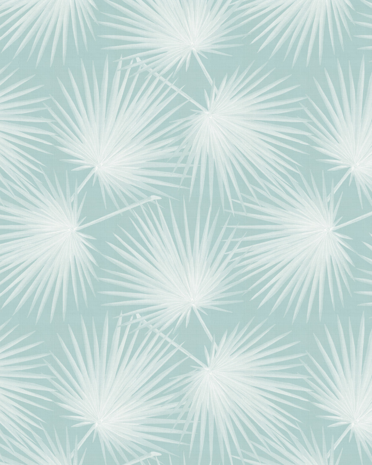 Palm Cove Light Teal Blue Wallpaper