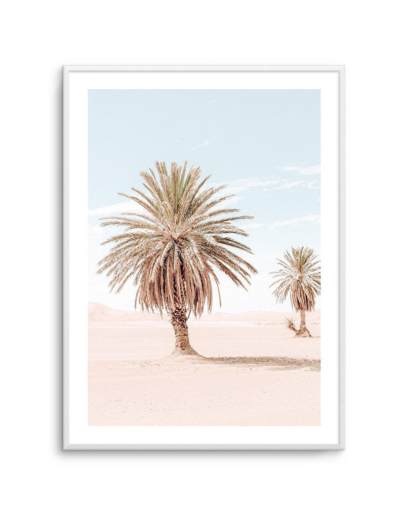 Palms of Morocco II Art Print-Shop Australian Art Prints Online with Olive et Oriel - Our collection of Moroccan art prints offer unique wall art including moroccan arches and pink morocco doors of marrakech - this collection will add soft feminine colour to your walls and some may say bohemian style. These traditional morocco landscape photography includes desert scenes of palm trees and camel art prints - there is art on canvas and extra large wall art with fast, free shipping across Australia