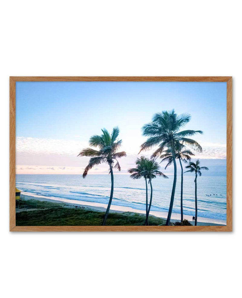 Palms of Surfers Paradise Art Print-PRINT-Olive et Oriel-Olive et Oriel-50x70 cm | 19.6" x 27.5"-Walnut-With White Border-Buy-Australian-Art-Prints-Online-with-Olive-et-Oriel-Your-Artwork-Specialists-Austrailia-Decorate-With-Coastal-Photo-Wall-Art-Prints-From-Our-Beach-House-Artwork-Collection-Fine-Poster-and-Framed-Artwork