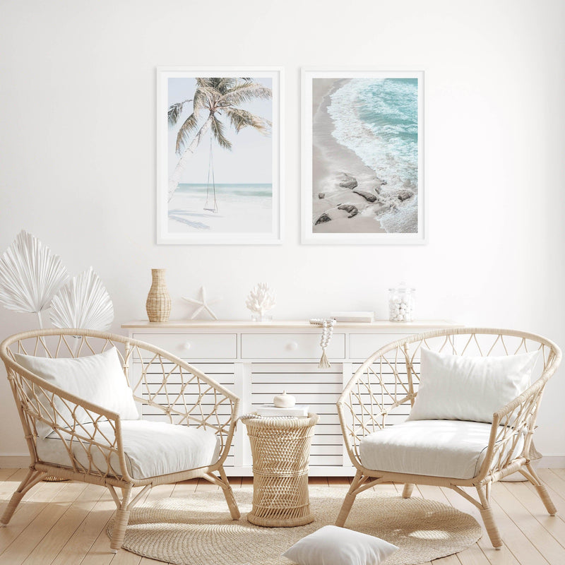 Palmy Swing Art Print-PRINT-Olive et Oriel-Olive et Oriel-Buy-Australian-Art-Prints-Online-with-Olive-et-Oriel-Your-Artwork-Specialists-Austrailia-Decorate-With-Coastal-Photo-Wall-Art-Prints-From-Our-Beach-House-Artwork-Collection-Fine-Poster-and-Framed-Artwork