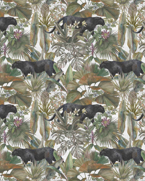Panther Botanica Wallpaper-Wallpaper-Buy Kids Removable Wallpaper Online Our Custom Made Children√¢‚Ç¨‚Ñ¢s Wallpapers Are A Fun Way To Decorate And Enhance Boys Bedroom Decor And Girls Bedrooms They Are An Amazing Addition To Your Kids Bedroom Walls Our Collection of Kids Wallpaper Is Sure To Transform Your Kids Rooms Interior Style From Pink Wallpaper To Dinosaur Wallpaper Even Marble Wallpapers For Teen Boys Shop Peel And Stick Wallpaper Online Today With Olive et Oriel