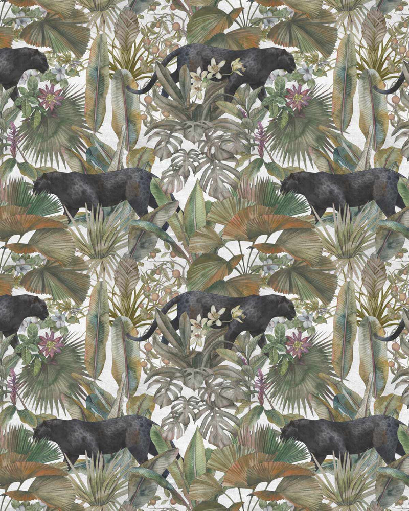 Panther Botanica Wallpaper-Wallpaper-Buy Kids Removable Wallpaper Online Our Custom Made Children√¢‚Ç¨‚Ñ¢s Wallpapers Are A Fun Way To Decorate And Enhance Boys Bedroom Decor And Girls Bedrooms They Are An Amazing Addition To Your Kids Bedroom Walls Our Collection of Kids Wallpaper Is Sure To Transform Your Kids Rooms Interior Style From Pink Wallpaper To Dinosaur Wallpaper Even Marble Wallpapers For Teen Boys Shop Peel And Stick Wallpaper Online Today With Olive et Oriel