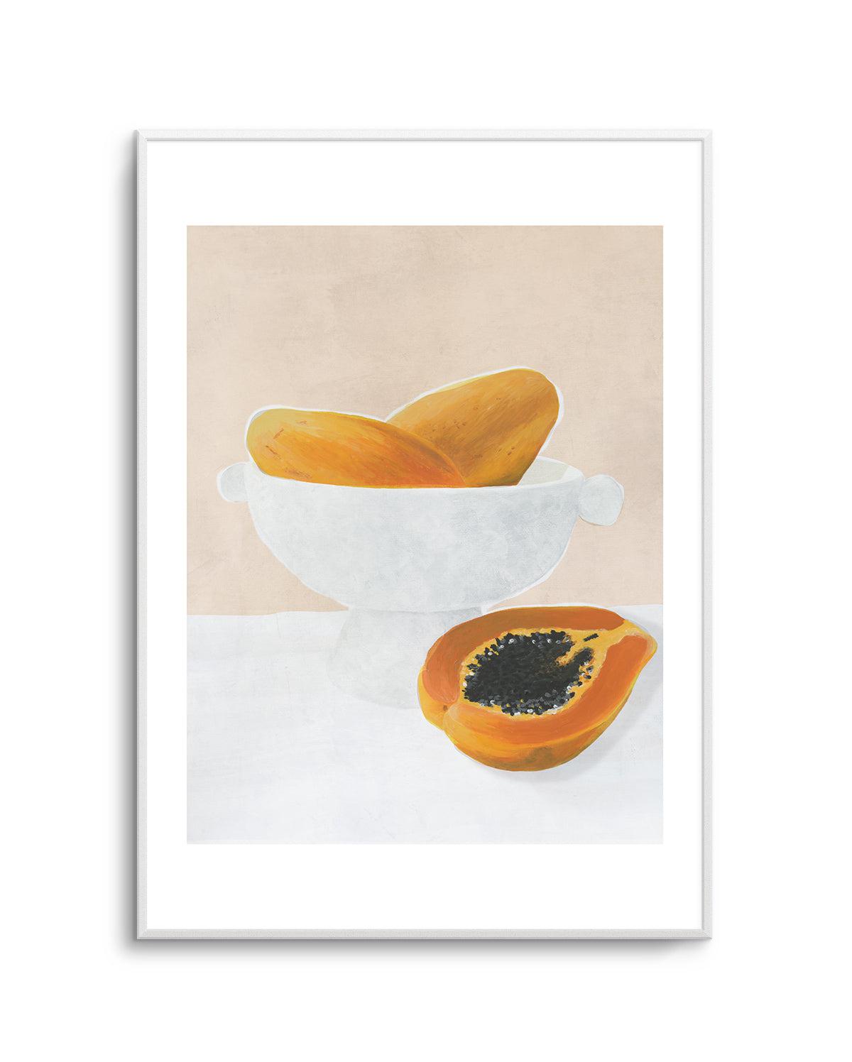 Papaya Art Print-PRINT-Olive et Oriel-Olive et Oriel-Buy-Australian-Art-Prints-Online-with-Olive-et-Oriel-Your-Artwork-Specialists-Austrailia-Decorate-With-Coastal-Photo-Wall-Art-Prints-From-Our-Beach-House-Artwork-Collection-Fine-Poster-and-Framed-Artwork