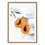 Papaya on Marble Art Print-PRINT-Olive et Oriel-Olive et Oriel-50x70 cm | 19.6" x 27.5"-Walnut-With White Border-Buy-Australian-Art-Prints-Online-with-Olive-et-Oriel-Your-Artwork-Specialists-Austrailia-Decorate-With-Coastal-Photo-Wall-Art-Prints-From-Our-Beach-House-Artwork-Collection-Fine-Poster-and-Framed-Artwork