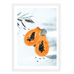 Papaya on Marble Art Print-PRINT-Olive et Oriel-Olive et Oriel-A5 | 5.8" x 8.3" | 14.8 x 21cm-White-With White Border-Buy-Australian-Art-Prints-Online-with-Olive-et-Oriel-Your-Artwork-Specialists-Austrailia-Decorate-With-Coastal-Photo-Wall-Art-Prints-From-Our-Beach-House-Artwork-Collection-Fine-Poster-and-Framed-Artwork