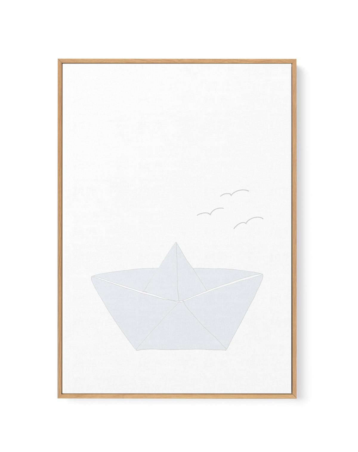 Paper Boat | Framed Canvas-CANVAS-You can shop wall art online with Olive et Oriel for everything from abstract art to fun kids wall art. Our beautiful modern art prints and canvas art are available from large canvas prints to wall art paintings and our proudly Australian artwork collection offers only the highest quality framed large wall art and canvas art Australia - You can buy fashion photography prints or Hampton print posters and paintings on canvas from Olive et Oriel and have them deliv