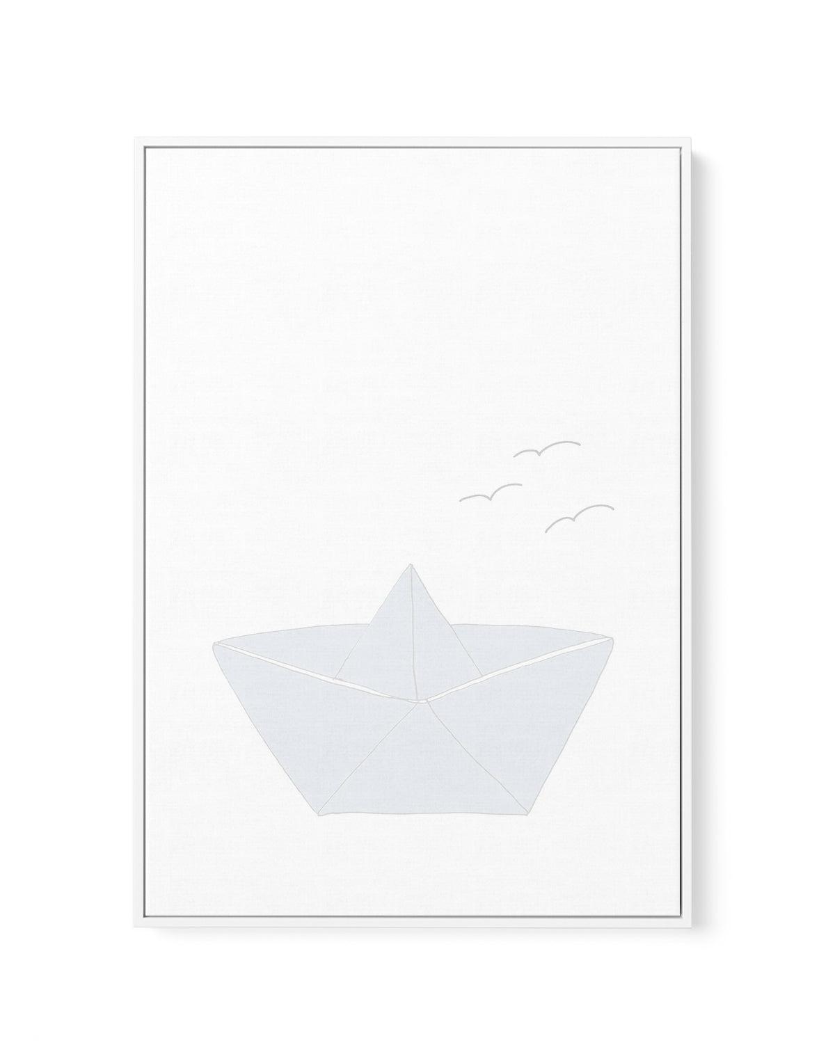 Paper Boat | Framed Canvas-CANVAS-You can shop wall art online with Olive et Oriel for everything from abstract art to fun kids wall art. Our beautiful modern art prints and canvas art are available from large canvas prints to wall art paintings and our proudly Australian artwork collection offers only the highest quality framed large wall art and canvas art Australia - You can buy fashion photography prints or Hampton print posters and paintings on canvas from Olive et Oriel and have them deliv