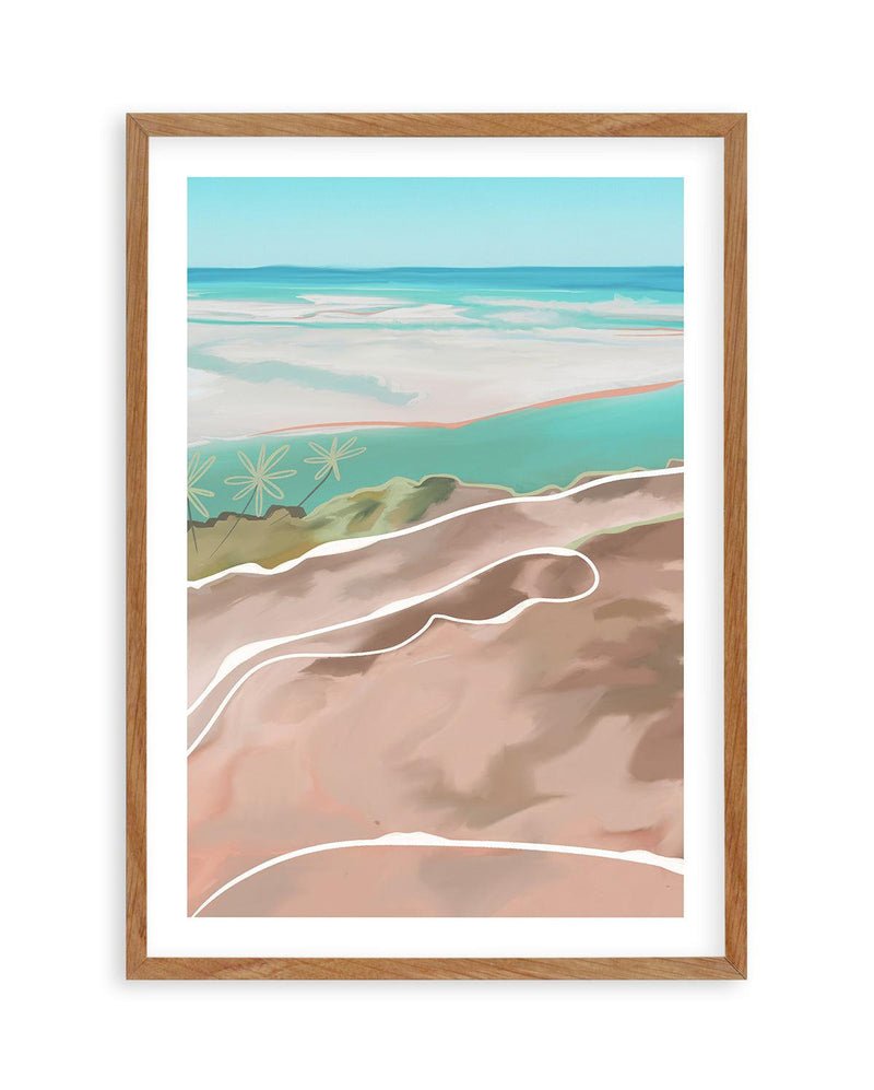 Paradise Beach II Art Print-PRINT-Olive et Oriel-Olive et Oriel-50x70 cm | 19.6" x 27.5"-Walnut-With White Border-Buy-Australian-Art-Prints-Online-with-Olive-et-Oriel-Your-Artwork-Specialists-Austrailia-Decorate-With-Coastal-Photo-Wall-Art-Prints-From-Our-Beach-House-Artwork-Collection-Fine-Poster-and-Framed-Artwork