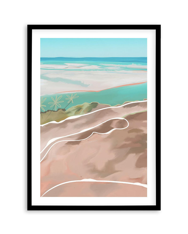 Paradise Beach II Art Print-PRINT-Olive et Oriel-Olive et Oriel-A5 | 5.8" x 8.3" | 14.8 x 21cm-Black-With White Border-Buy-Australian-Art-Prints-Online-with-Olive-et-Oriel-Your-Artwork-Specialists-Austrailia-Decorate-With-Coastal-Photo-Wall-Art-Prints-From-Our-Beach-House-Artwork-Collection-Fine-Poster-and-Framed-Artwork