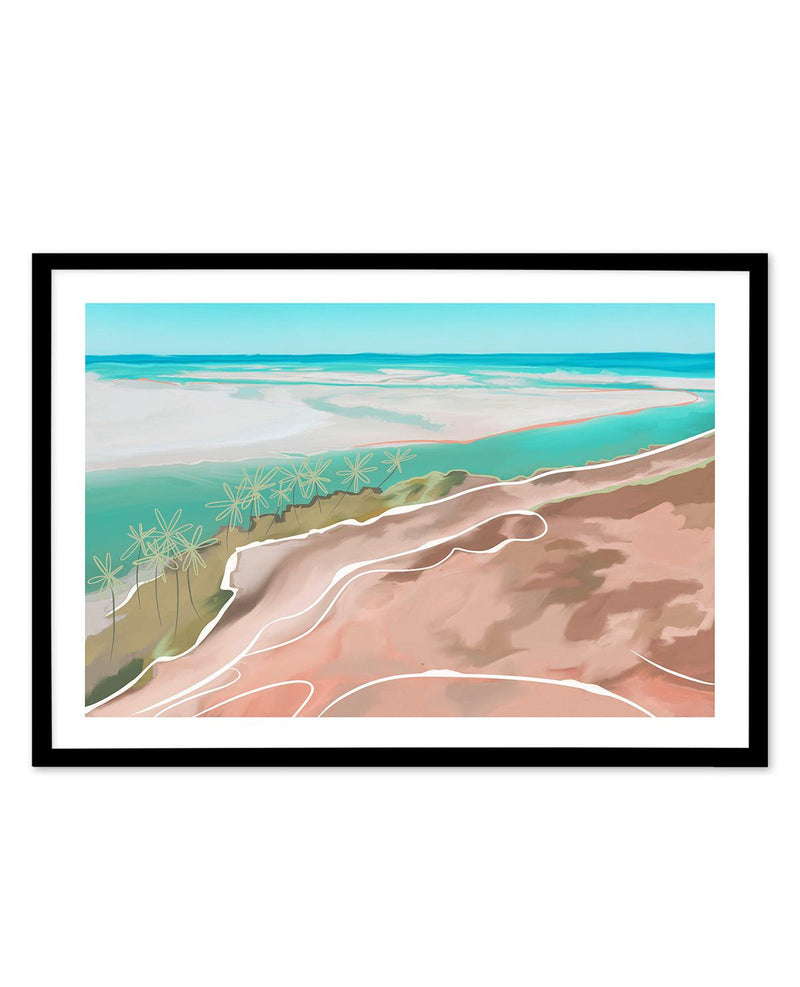 Paradise Beach LS Art Print-PRINT-Olive et Oriel-Olive et Oriel-A5 | 5.8" x 8.3" | 14.8 x 21cm-Black-With White Border-Buy-Australian-Art-Prints-Online-with-Olive-et-Oriel-Your-Artwork-Specialists-Austrailia-Decorate-With-Coastal-Photo-Wall-Art-Prints-From-Our-Beach-House-Artwork-Collection-Fine-Poster-and-Framed-Artwork