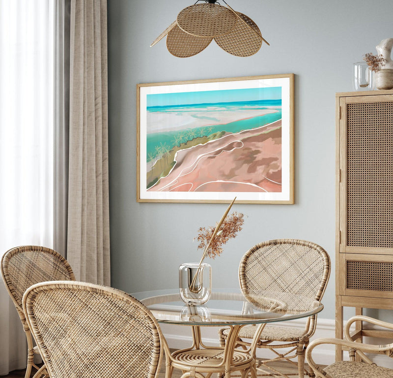 Paradise Beach LS Art Print-PRINT-Olive et Oriel-Olive et Oriel-Buy-Australian-Art-Prints-Online-with-Olive-et-Oriel-Your-Artwork-Specialists-Austrailia-Decorate-With-Coastal-Photo-Wall-Art-Prints-From-Our-Beach-House-Artwork-Collection-Fine-Poster-and-Framed-Artwork