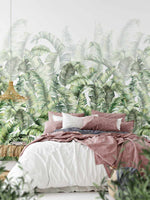 WALLPAPER: Paradise Palms Banana Leaf Luxe Bedroom Peel & Stick Style ...
