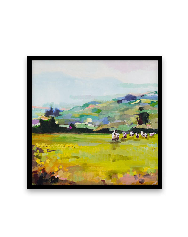Pasture by Jenny Westenhofer SQ Art Print-PRINT-Olive et Oriel-Jenny Westenhofer-70x70 cm | 27.5" x 27.5"-Black-With White Border-Buy-Australian-Art-Prints-Online-with-Olive-et-Oriel-Your-Artwork-Specialists-Austrailia-Decorate-With-Coastal-Photo-Wall-Art-Prints-From-Our-Beach-House-Artwork-Collection-Fine-Poster-and-Framed-Artwork