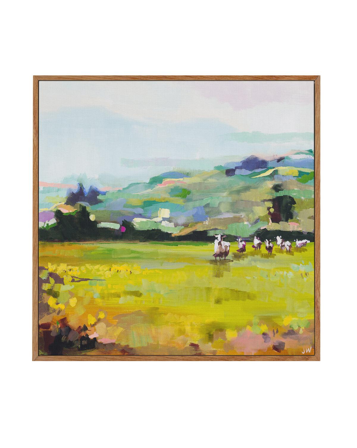 Pasture by Jenny Westenhofer | Framed Canvas-CANVAS-You can shop wall art online with Olive et Oriel for everything from abstract art to fun kids wall art. Our beautiful modern art prints and canvas art are available from large canvas prints to wall art paintings and our proudly Australian artwork collection offers only the highest quality framed large wall art and canvas art Australia - You can buy fashion photography prints or Hampton print posters and paintings on canvas from Olive et Oriel a