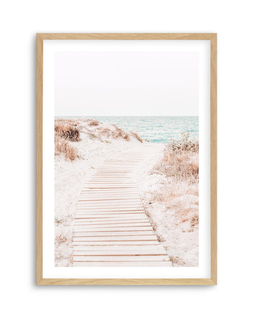 Path To Paradise Art Print | PT-PRINT-Olive et Oriel-Olive et Oriel-A5 | 5.8" x 8.3" | 14.8 x 21cm-Oak-With White Border-Buy-Australian-Art-Prints-Online-with-Olive-et-Oriel-Your-Artwork-Specialists-Austrailia-Decorate-With-Coastal-Photo-Wall-Art-Prints-From-Our-Beach-House-Artwork-Collection-Fine-Poster-and-Framed-Artwork