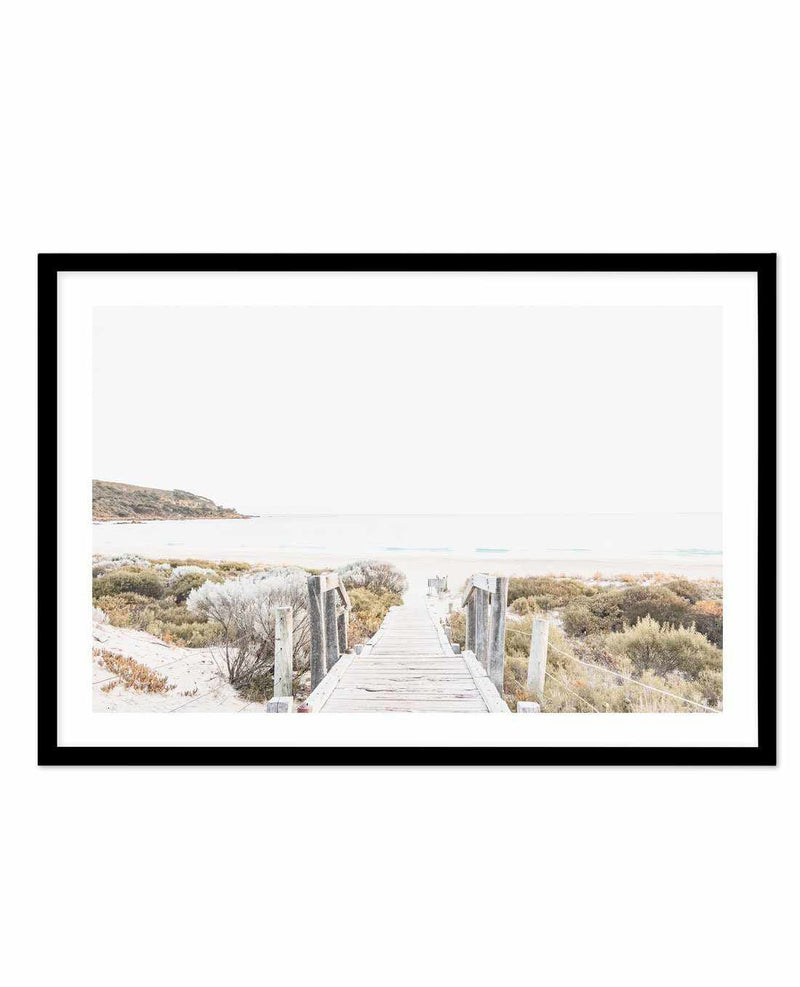 Path to Bunker Bay Art Print-PRINT-Olive et Oriel-Olive et Oriel-A5 | 5.8" x 8.3" | 14.8 x 21cm-Black-With White Border-Buy-Australian-Art-Prints-Online-with-Olive-et-Oriel-Your-Artwork-Specialists-Austrailia-Decorate-With-Coastal-Photo-Wall-Art-Prints-From-Our-Beach-House-Artwork-Collection-Fine-Poster-and-Framed-Artwork