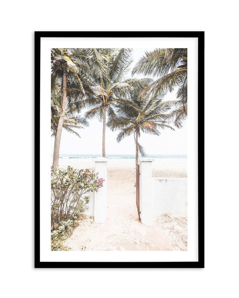 Path to Paradise Art Print-PRINT-Olive et Oriel-Olive et Oriel-A4 | 8.3" x 11.7" | 21 x 29.7cm-Black-With White Border-Buy-Australian-Art-Prints-Online-with-Olive-et-Oriel-Your-Artwork-Specialists-Austrailia-Decorate-With-Coastal-Photo-Wall-Art-Prints-From-Our-Beach-House-Artwork-Collection-Fine-Poster-and-Framed-Artwork
