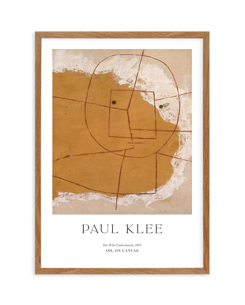 One Who Understands 1934 by Paul Klee Art Print-PRINT-Olive et Oriel-Olive et Oriel-50x70 cm | 19.6" x 27.5"-Walnut-With White Border-Buy-Australian-Art-Prints-Online-with-Olive-et-Oriel-Your-Artwork-Specialists-Austrailia-Decorate-With-Coastal-Photo-Wall-Art-Prints-From-Our-Beach-House-Artwork-Collection-Fine-Poster-and-Framed-Artwork