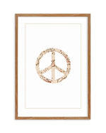 Peace Sign | Pastel Vintage Art Print-PRINT-Olive et Oriel-Olive et Oriel-50x70 cm | 19.6" x 27.5"-Walnut-With White Border-Buy-Australian-Art-Prints-Online-with-Olive-et-Oriel-Your-Artwork-Specialists-Austrailia-Decorate-With-Coastal-Photo-Wall-Art-Prints-From-Our-Beach-House-Artwork-Collection-Fine-Poster-and-Framed-Artwork