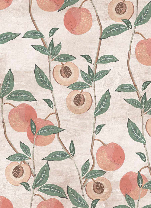 Peaches Wallpaper-Wallpaper-Buy Kids Removable Wallpaper Online Our Custom Made Children√¢‚Ç¨‚Ñ¢s Wallpapers Are A Fun Way To Decorate And Enhance Boys Bedroom Decor And Girls Bedrooms They Are An Amazing Addition To Your Kids Bedroom Walls Our Collection of Kids Wallpaper Is Sure To Transform Your Kids Rooms Interior Style From Pink Wallpaper To Dinosaur Wallpaper Even Marble Wallpapers For Teen Boys Shop Peel And Stick Wallpaper Online Today With Olive et Oriel