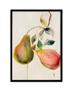 Pear by Leigh Viner Art Print-PRINT-Olive et Oriel-Leigh Viner-A5 | 5.8" x 8.3" | 14.8 x 21cm-Black-With White Border-Buy-Australian-Art-Prints-Online-with-Olive-et-Oriel-Your-Artwork-Specialists-Austrailia-Decorate-With-Coastal-Photo-Wall-Art-Prints-From-Our-Beach-House-Artwork-Collection-Fine-Poster-and-Framed-Artwork