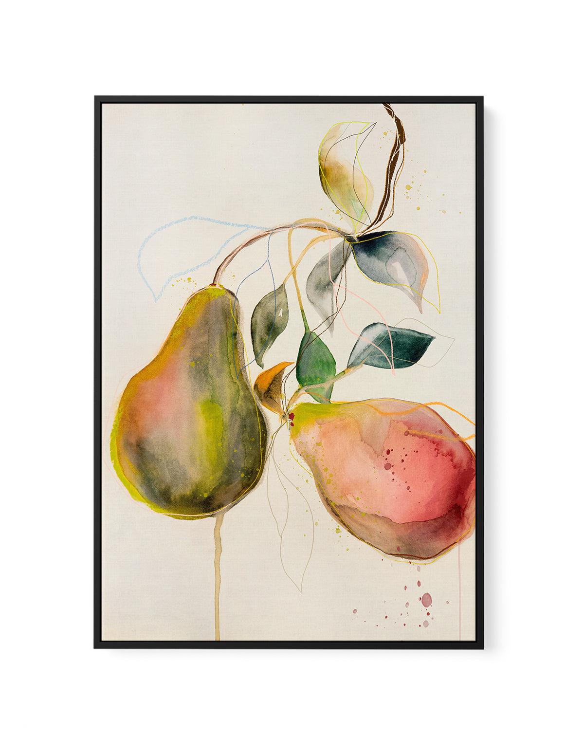 Pear by Leigh Viner | Framed Canvas-CANVAS-You can shop wall art online with Olive et Oriel for everything from abstract art to fun kids wall art. Our beautiful modern art prints and canvas art are available from large canvas prints to wall art paintings and our proudly Australian artwork collection offers only the highest quality framed large wall art and canvas art Australia - You can buy fashion photography prints or Hampton print posters and paintings on canvas from Olive et Oriel and have t