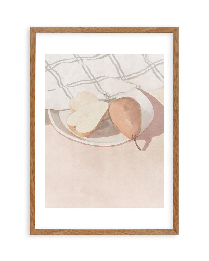 Pears Art Print-PRINT-Olive et Oriel-Olive et Oriel-50x70 cm | 19.6" x 27.5"-Walnut-With White Border-Buy-Australian-Art-Prints-Online-with-Olive-et-Oriel-Your-Artwork-Specialists-Austrailia-Decorate-With-Coastal-Photo-Wall-Art-Prints-From-Our-Beach-House-Artwork-Collection-Fine-Poster-and-Framed-Artwork