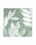 Petal Imprint II Sage | Framed Canvas Art Print