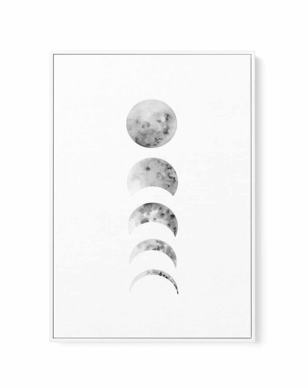 Phases Of The Moon | Framed Canvas-CANVAS-You can shop wall art online with Olive et Oriel for everything from abstract art to fun kids wall art. Our beautiful modern art prints and canvas art are available from large canvas prints to wall art paintings and our proudly Australian artwork collection offers only the highest quality framed large wall art and canvas art Australia - You can buy fashion photography prints or Hampton print posters and paintings on canvas from Olive et Oriel and have th