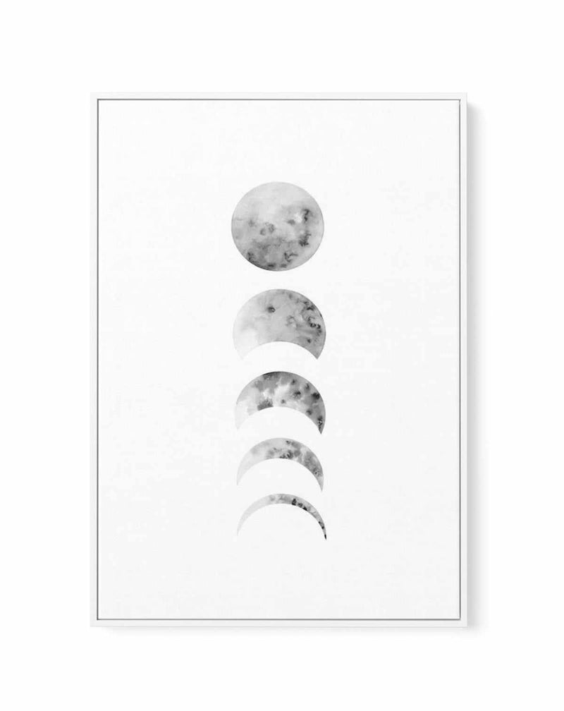 Phases Of The Moon | Framed Canvas-CANVAS-You can shop wall art online with Olive et Oriel for everything from abstract art to fun kids wall art. Our beautiful modern art prints and canvas art are available from large canvas prints to wall art paintings and our proudly Australian artwork collection offers only the highest quality framed large wall art and canvas art Australia - You can buy fashion photography prints or Hampton print posters and paintings on canvas from Olive et Oriel and have th
