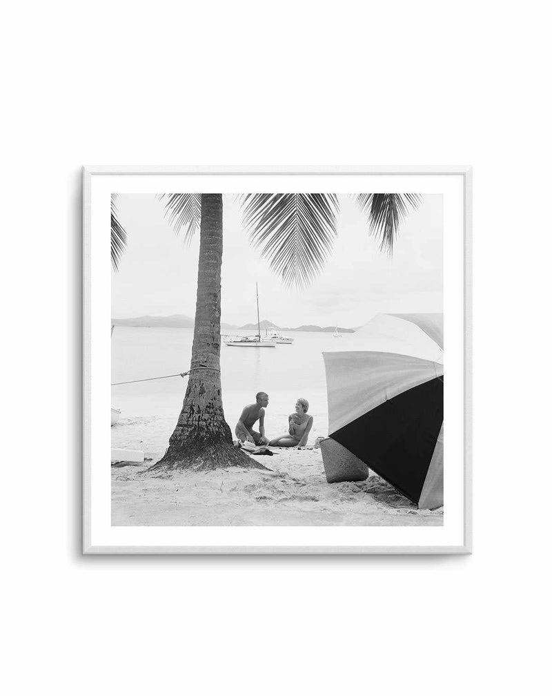 Picnic Under The Palms | Tom Kelley Archive Art Print-Print-Olive et Oriel-Olive et Oriel-Buy-Australian-Art-Prints-Online-with-Olive-et-Oriel-Your-Artwork-Specialists-Austrailia-Decorate-With-Coastal-Photo-Wall-Art-Prints-From-Our-Beach-House-Artwork-Collection-Fine-Poster-and-Framed-Artwork